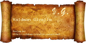 Valdman Gizella névjegykártya